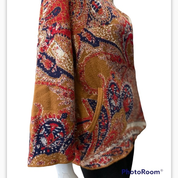 Moth By Anthropologie  Bell Paisley Bonze Cardigan Size S - Picture 5 of 15